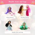 thumbnail image 2 of Little Dolls Set with Mini Princess Dolls for Girls – Princess Toy Dolls for Dollhouse –Small Doll Mini Princess Figures with Tiaras, Hair Accessories, 2 of 5