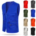 thumbnail image 6 of Men's Multi Pocket Travelers Fishing Photography Director Casual Outdoor Vest, 6 of 9