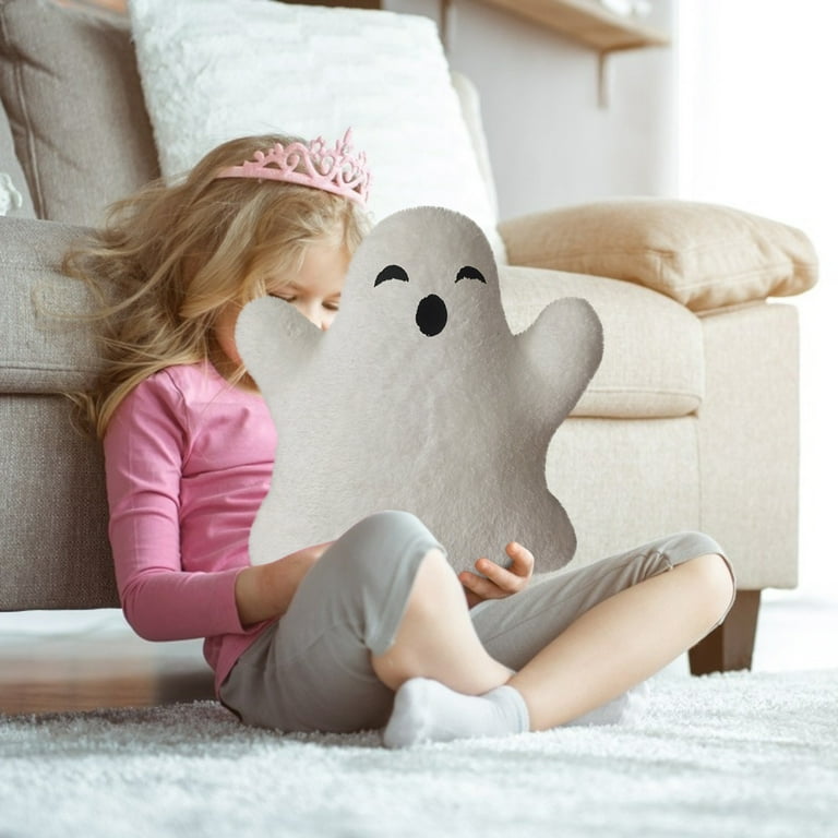 Harlier Ghost Halloween Throw Pillows Stuffed Ghost Shaped Pillow Cute Soft Ghost Throw Pillow Decorative Spooky Pillows for Halloween Party Outdoor Home Cushion Decorations White Walmart