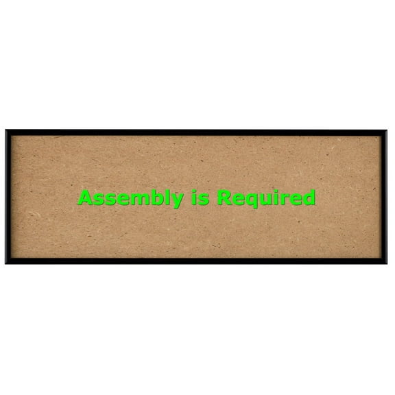 Quadro Frames 7x23 inch Picture Frame, Black, Style P375-3/8 inch Wide Molding