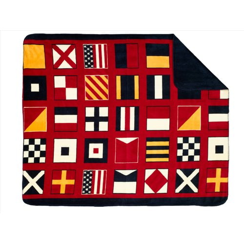 Denali Throws Nautical Flags DoubleSided Throw