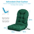 thumbnail image 3 of Millsilo Outdoor Rocking Chair Cushion 44" x 19" x 4", High Back Patio Rocker Replacement Cushion, Water-Repellent, UV Fade-Resistant, Non-Slip Bottom, Green, 3 of 7