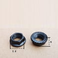thumbnail image 3 of 1 Pcs Bike & Electric Bike Bottom Bracket Nut, Durable Metal Crankset Flange Locking Nut, Professional Replacement Accessory for Bike Repair and Maintenance for Adult Cyclists, 3 of 4