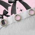 thumbnail image 5 of Feelyou Black Pink Bow-tie Black Out Curtains for Kid, Butterfly Knot Princess Curtains Pack of 2 (42x63 Each), Watercolor Bowknot Bedroom Curtains, Black Out Curtains Decor, 5 of 7