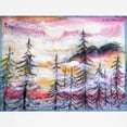 thumbnail image 3 of CafePress - Landscape, Colorful Art! T Shirt - 100% Cotton Ringed T-Shirt, 3 of 4