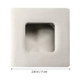 thumbnail image 4 of 2 Pcs Poignée de Porte en Acier Inoxydable 201 Bouton de Porte Invisible pour Maison avec Vis (70mm), 4 of 8