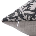 thumbnail image 2 of Fabdivine Block Print Throw Pillow Cover, 14x14 Inch Thick Linen Handmade Cushion Cover, Floral Print Boho Design Black Pillow Cover for Sofa and Couch, 2 of 5