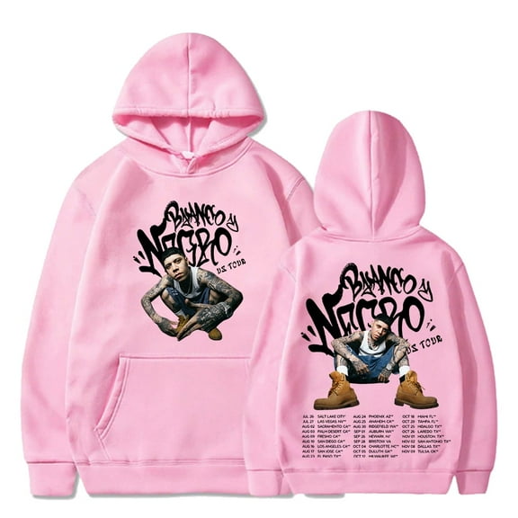 Santa Fe Klan Blanco y Negro Tour Merch Hoodies Women Men Long Sleeve Casual Sweatshirt Clothes