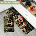 thumbnail image 2 of Farmhouse Mushroom Kitchen Rugs Set of 2 Non Slip Mushroom Kitchen Mats Farmhouse Home Decor Low-Profile Washable Floor Mat 17x47 Inch and 17x29 Inch, 2 of 6