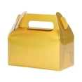 thumbnail image 1 of Cake Storage Box with Handles Party Boxes Food Snacks Gifts Packaging Case Egg Tart for Home Restaurant Bakery Gold, 1 of 9