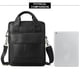 thumbnail image 4 of Bolso bandolera de piel auténtica para hombre, bandolera ajustable, para viajes, trabajo, negocios, 4 of 8