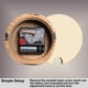 thumbnail image 4 of Reloj de sobremesa Driini, analógico, madera de pino, 11 cm, madera de pino oscura, 4 of 7
