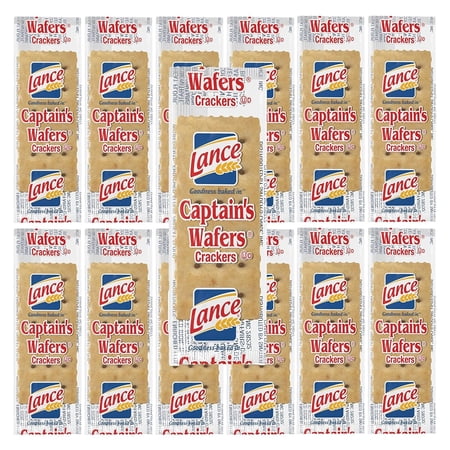 Lance Captain's Wafers Crackers - Two Crackers per Pouch - Pack of 50