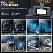 Foxwell NT624 Elite OBD2 Scanner All System for Automotive Diagnostic Scan Tool 8 Reset Coding SAS Calibration