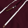 thumbnail image 5 of Zylanna Men's Hooded Sweatshirts with Pockets, Half-Zip Casual Fleece Lined Solid Color Sport Hoodies Pullover for Men Wine, 5 of 6