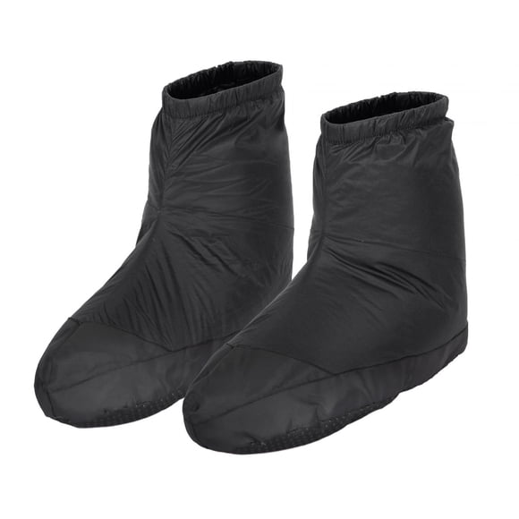 Chaussons Bottines Chaussettes de Sommeil Imperméables Chaussettes Chaudes Bottes pour Camping Couleur Noire L
