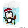 thumbnail image 4 of FFIY Small Holiday Gift Bag with Tissue Paper (Penguin), Small - 5XGB2823 Penguin, 4 of 6