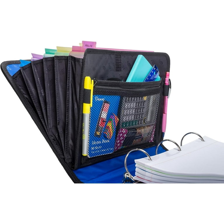 Case-it Open Tab Binder, 2 Inch O-Rings, Expanding File Folder