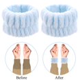 thumbnail image 4 of 2 piezas de pulseras para lavarse la cara Banda de lavado de spa Toallas de muñeca de microfibra para lavarse la cara Maquillaje Cuidado de la piel Yoga Deporte, 4 of 5