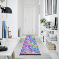 thumbnail image 4 of Yayeee Runner Rug for Bedroom 2'x6' Machine Washable Hallway Non Slip Mat, Vibrant Geometric Pattern, 4 of 8
