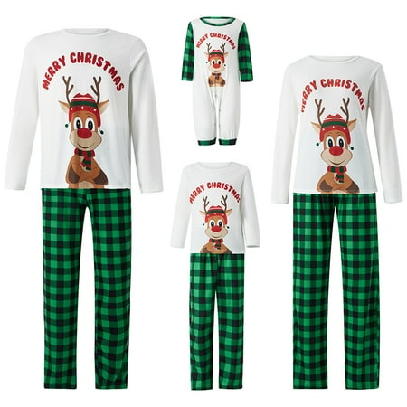 

Family Christmas Pjs Matching Sets Xmas Matching Pajamas for Adults Kids Holiday Xmas Sleepwear Set