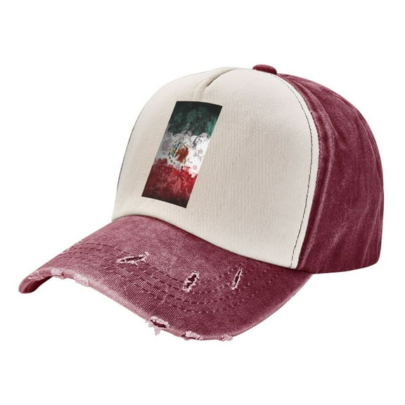 Mexico-Mexican-Flag Distressed Baseball Cap Dad Hats for Men Women Vintage Trucker Hat Low Profile Ball Caps
