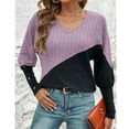thumbnail image 6 of Warm Shirts for Women, Lightweight Sweaters for Womens Comfy Women's Sweaters Casual Pullover Knitted Thin Long Sleeve Sweater Fashion Gym, Yoga, Workout, Running, Daily Leisure,Workwear, 6 of 7