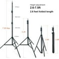 thumbnail image 3 of 7ft Durable Light Tripod Stand For Photo Video Studio Lighting Photography for Studio, Portrait, Video Shooting, 3 of 13