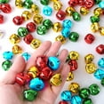 thumbnail image 3 of cyrico 120pcs Jingle Bells for Crafts, 1 Inch Large Multicolored Christmas Jingle Bells Bulk, 4 Colors Craft Bells for Christmas Festival Home Wreath Decorations DIY Crafts, 3 of 7