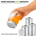 thumbnail image 5 of Weswose 200pcs Regular Mouth Canning Lids with Sealing - Mason Jar Lids for Canning, Reusable Leak Proof Split-Type Gold Lids, Food Grade Material, 5 of 8