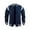 Navy, variant on ZCFZJW Men's Varsity Baseball Jacket Lightweight Causal Slim Fit Varsity Full Button up Long Sleeve Mock Neck Jacket Fashion Boys Bomber Jackets Gray M