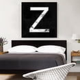 thumbnail image 2 of ARTCANVAS Classy Black White Marble Alphabet Letter Z Canvas Art Print - Size: 36" x 36" (0.75" Deep), 2 of 9