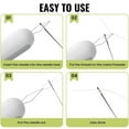thumbnail image 4 of Enhebrador De Agujas Doble 2 En 1, Quitacosturas Multifuncional, Separador De Hilos Doméstico, Herramienta De Costura A Mano, Enhebrador De Agujas Portátil., 4 of 7