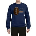 thumbnail image 2 of Wild Bobby, Football Fingerprint It's In My DNA, Sports, Unisex Crewneck Graphic Sweatshirt, Navy, X-Large, 2 of 5