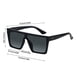 thumbnail image 3 of Gafas De Sol De Moda Con Montura Extragrande Y Estilo Urbano Para Conducir Con, 3 of 4