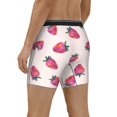 thumbnail image 3 of Rocae Hand Drawn Strawberry for Stretch Moisture-Wicking Underwear,Men's Underwear Boxer Briefs Medium, 3 of 9