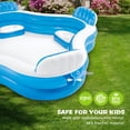thumbnail image 7 of 56475EP Swim Center Family Lounge Inflatable Pool 90" X 90" X 26", 7 of 7