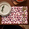 thumbnail image 5 of Pioneer Flower Floral Print Pattern Summer Placemats Table Placemats Set Of 4-Linen Kitchen Washable Placemats Table Mats 12x18 Inch Non-Slip Heat Resistant, 5 of 5