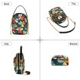 thumbnail image 3 of FORMRS Crossbody Bag for Women Quilted Travel Shoulder Cell Phone Purse with Chain Strap Handbag, Green Clover Pattern, 3 of 7