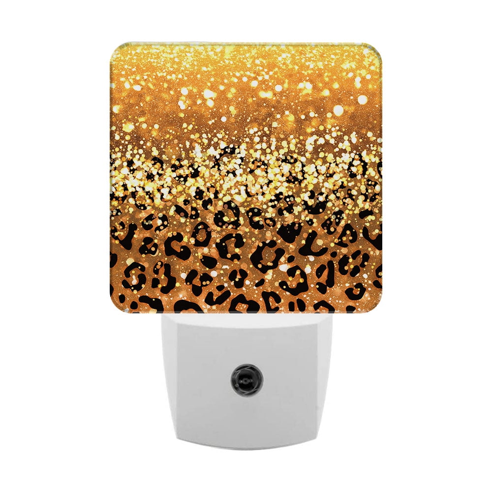 WIRESTER Plugin Led Wall Night Light Shade Night Light Gold Glitter