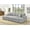 Grey, variant on 2 in 1 U Shaped Sleeper Sofa, 122 inch Overisze Pull Out Bed, Sectional Sleeper Sofa with Double Storage Chaise for Living Room, Rabbit plush Corduroy Fabric Couch, khaki
