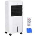 thumbnail image 1 of HOMCOM Evaporative Air Cooler, 3-In-1 Ice Cooling Fan with Remote, White, 1 of 10