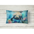 thumbnail image 2 of Manatee Throw Pillow 12 in x 16 in, 2 of 4