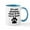White/Blue Inside, variant on CafePress - Its Not Drinking Alone If The Cat Is Home Mugs - 11 oz Ceramic Mug - Novelty Coffee Tea Cup