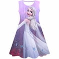 thumbnail image 2 of Vestido de Frozen de Disney para niñas, disfraces de dibujos animados, vestido de Frozen para niños, vestido de serie de Disney de verano para niños, regalos de fiesta de cumpleaños, faldas 5T Gao Jinjia LED, 2 of 2