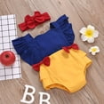 thumbnail image 4 of TheFound Baby Jumpsuit Suit Bow Hairband Decoration Comfortable Romper Set, 4 of 8