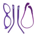 thumbnail image 5 of Toddler Size Unisex Oval Round Crush Proof Plastic Clip Arm Optical Frame Eye Glasses Lavender, 5 of 5