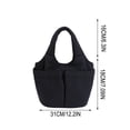 thumbnail image 3 of Women's Nylon Mommy Shoulder Bag Multi Pocket Handheld Armpit Bag Large Capacity Tote Bag Durable Design, Baby Storage Quick Access Bag for Strolling Baby Care Commute Shopping Moms, 3 of 6