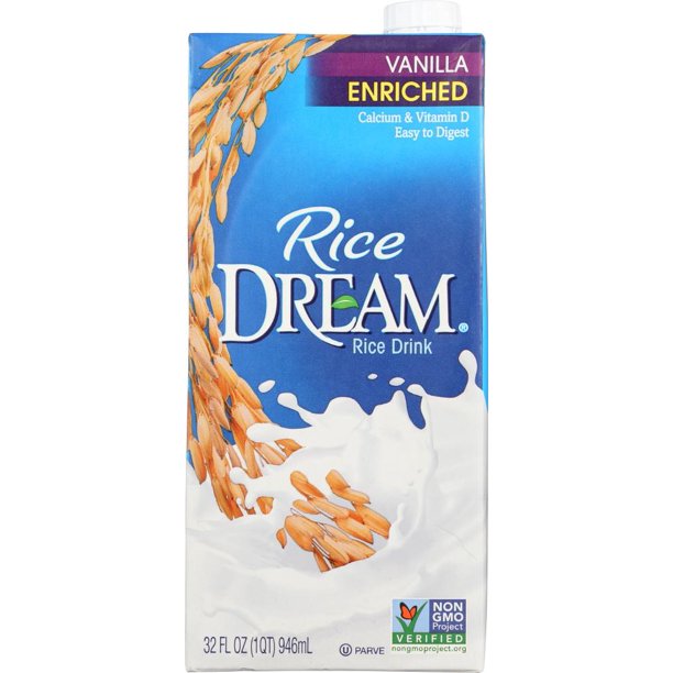 Rice Dream Vanilla Enriched Rice Drink, 32 fl oz (Pack of 12)