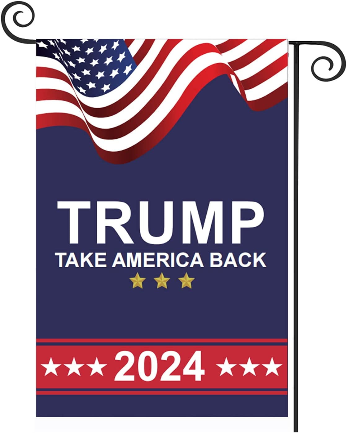 New Trump Flag 2024 Take America Back Garden Flags Double Sided Donald
